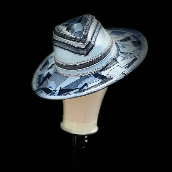Accessories | Custom Deconstructed Full Wide Brim Denim Hat  display picture 3